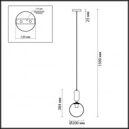 Odeon light 4669/1 PENDANT ODL20 347 золотой/белый Подвес E27 1*40W (тип лампы СВЕЧА ) 220V OKIA  - 2 купить